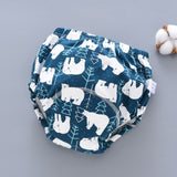 6 Layer Waterproof Reusable Cotton Baby Training Pants Infant Shorts Underwear Cloth Baby Diaper Nappies Panties Nappy Changing