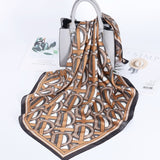 Luxury Silk Satin Neck Head Scarf Women Scarfs Female 70*70cm Kerchief Square Shawls and Wraps Scarves Bag Bandana