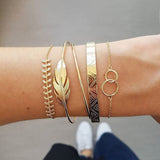 5Pcs/set Bohemian Gold color Bracelet Set