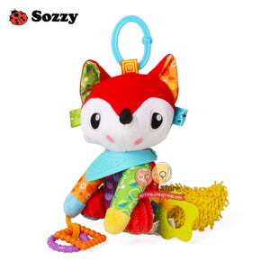 Sozzy Lovely Plush Stuffed Animals Textured Soft Bed Crib Stroller Hanging Decor Activity Game Fun Baby Toys for Children Mobile