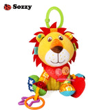 Sozzy Lovely Plush Stuffed Animals Textured Soft Bed Crib Stroller Hanging Decor Activity Game Fun Baby Toys for Children Mobile