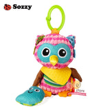 Sozzy Lovely Plush Stuffed Animals Textured Soft Bed Crib Stroller Hanging Decor Activity Game Fun Baby Toys for Children Mobile