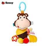 Sozzy Lovely Plush Stuffed Animals Textured Soft Bed Crib Stroller Hanging Decor Activity Game Fun Baby Toys for Children Mobile