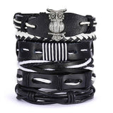 Men Vintage Multilayer Leather Braid Bracelets