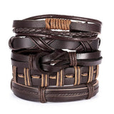 Men Vintage Multilayer Leather Braid Bracelets