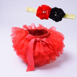 Baby girl tutu skirt 2pcs . Diaper cover. headband flower set