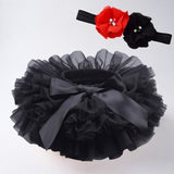 Baby girl tutu skirt 2pcs . Diaper cover. headband flower set