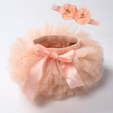 Baby girl tutu skirt 2pcs . Diaper cover. headband flower set