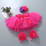 Baby girl tutu skirt 2pcs . Diaper cover. headband flower set