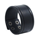 Fashion Punk Rivet Wide Leather Bracelets Men For Women Cuff Vintage Rock Jewelry