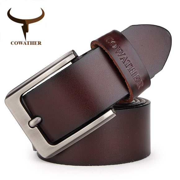 leather  belts for men. High quality fashion vintage male strap for jeans cow skin XF002