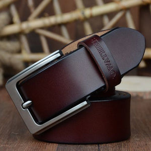 leather  belts for men. High quality fashion vintage male strap for jeans cow skin XF002