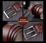 leather  belts for men. High quality fashion vintage male strap for jeans cow skin XF002