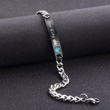 2 Style His Queen Her King Black Rose Gold Color Women's Male Chain Crystal Couple Bracelet for Men Femmo on Hands Jewelry