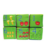 Baby Mobile Magic Cube Baby Toy Plush Block Clutch Rattles Early Newborn Baby Educational Toys 0-12 Months