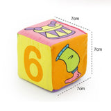 Baby Mobile Magic Cube Baby Toy Plush Block Clutch Rattles Early Newborn Baby Educational Toys 0-12 Months