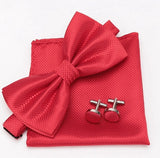 Tie Set:  Bowtie Cravat Cufflinks