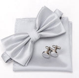 Tie Set:  Bowtie Cravat Cufflinks