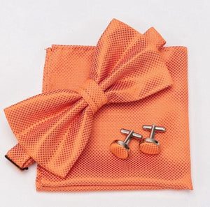 Tie Set:  Bowtie Cravat Cufflinks