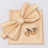 Tie Set:  Bowtie Cravat Cufflinks