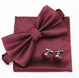 Tie Set:  Bowtie Cravat Cufflinks