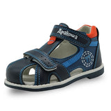 toddler boys sandals orthopedic sport pu leather