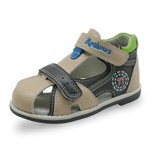 toddler boys sandals orthopedic sport pu leather