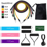 17Pcs Resistance Bands Set Expander.   Fitness Rubber Band.  Stretch Training Home Gyms Workout