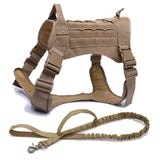 Military Tactical Dog Harness Front Clip Law Enforcement K9 Working Pet Dog Durable Vest For Small Large Dogs German Shepherd