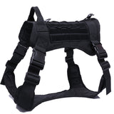 Military Tactical Dog Harness Front Clip Law Enforcement K9 Working Pet Dog Durable Vest For Small Large Dogs German Shepherd