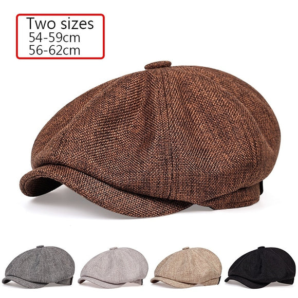 men's casual newsboy hat spring and autumn retro beret hat wild casual hats unisex wild octagonal cap