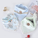 3pcs/lot Special Baby Bibs Boy Girl Bandana Cotton Absorb Bib Burp Cloth Triangle Baby Scarf Burp Newborn Princess Accessories