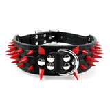 Dog Collar for Large Dogs Cool Spikes Studded Dogs Collar Leather Pet Collar for German Shepherd  Mastiff Rottweiler Bulldog