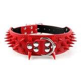 Dog Collar for Large Dogs Cool Spikes Studded Dogs Collar Leather Pet Collar for German Shepherd  Mastiff Rottweiler Bulldog