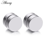 2pcs Punk Mens Strong Magnet Magnetic Ear Stud Set Non Piercing Earrings Fake Earrings