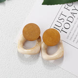 27 Style Korea Handmade Wooden Straw Weave Rattan Vine Braid Drop Earrings New Fashion Geometric Long Earrings