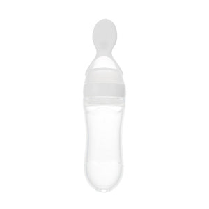 90ML Safe Newborn Baby Feeding Bottle Toddler Silicone Squeeze Feeding Spoon Milk Bottle Baby Training Feeder Food Supplement