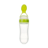 90ML Safe Newborn Baby Feeding Bottle Toddler Silicone Squeeze Feeding Spoon Milk Bottle Baby Training Feeder Food Supplement