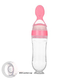 90ML Safe Newborn Baby Feeding Bottle Toddler Silicone Squeeze Feeding Spoon Milk Bottle Baby Training Feeder Food Supplement