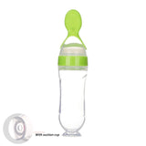 90ML Safe Newborn Baby Feeding Bottle Toddler Silicone Squeeze Feeding Spoon Milk Bottle Baby Training Feeder Food Supplement