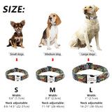 Custom Dog Collar Personalized Nylon Pet Dog Tag Collar Adjustable Engraved Puppy Cat Nameplate ID Collars For Small Large Dogs