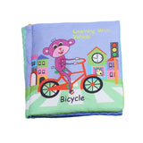 8/10pages Baby Rattles Mobiles Toy Soft Animal Cloth Book Newborn Stroller Hanging Toy Bebe Early Learning Educate Baby Toys