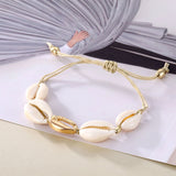 Bohemia Vintage Shell Rope Chain Bracelet Women Beach Sea Shell Bracelet Anklet