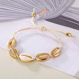 Bohemia Vintage Shell Rope Chain Bracelet Women Beach Sea Shell Bracelet Anklet