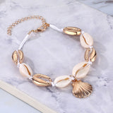 Bohemia Vintage Shell Rope Chain Bracelet Women Beach Sea Shell Bracelet Anklet