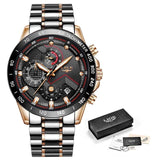 Mens Watches with Stainless Steel Top Brand