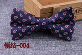 Microfiber Bowtie Woven Dot  Bow Tie