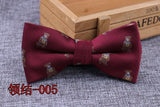 Microfiber Bowtie Woven Dot  Bow Tie