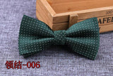 Microfiber Bowtie Woven Dot  Bow Tie