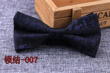 Microfiber Bowtie Woven Dot  Bow Tie